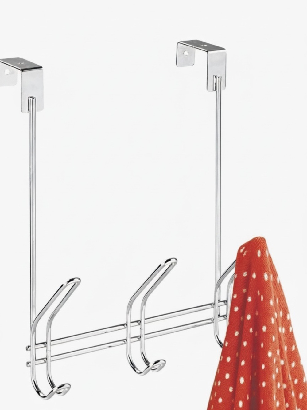 Over the Door 3 Double Hook Storage Rack
